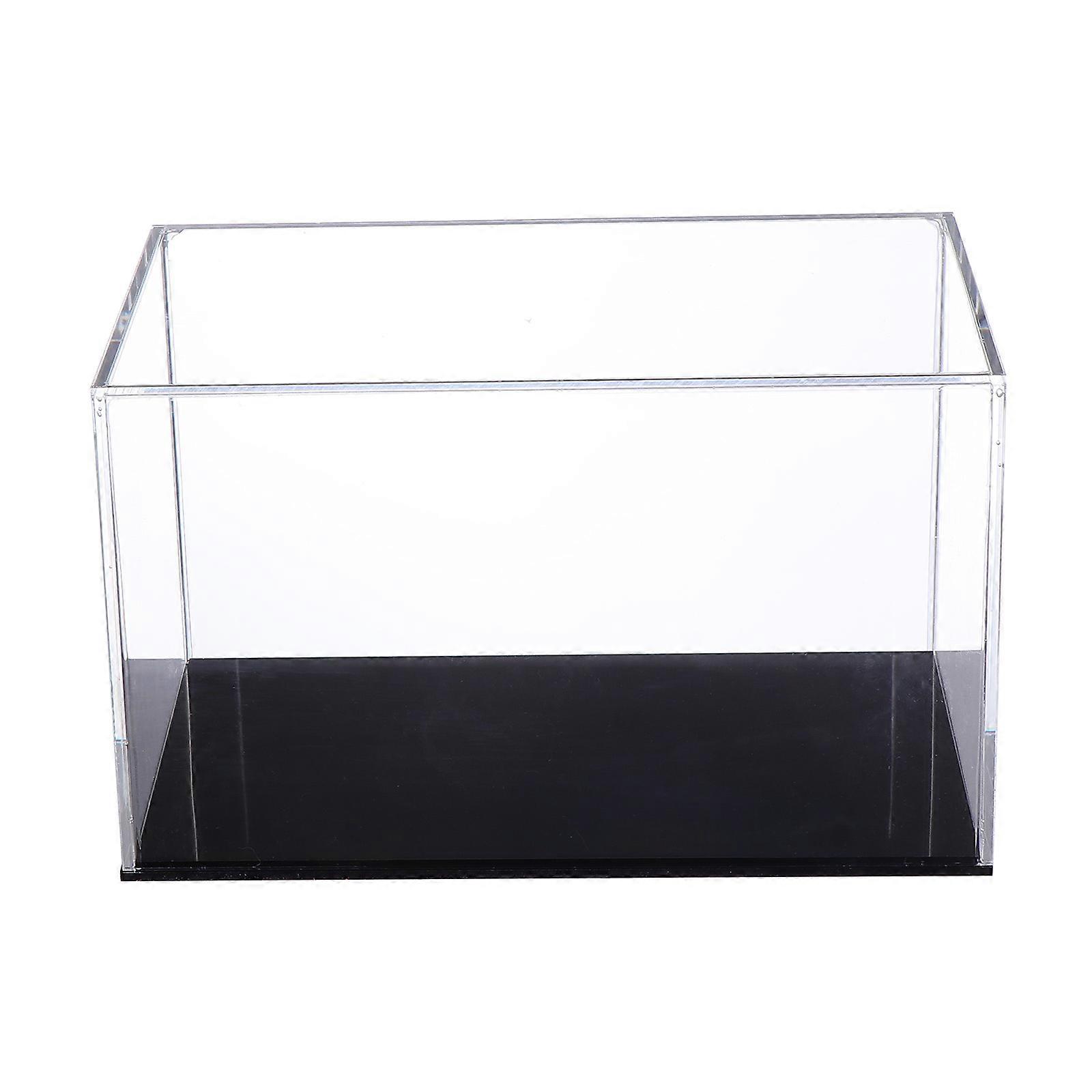 Transparent Acrylic Model Display Box for Storage 3Pcs Clear