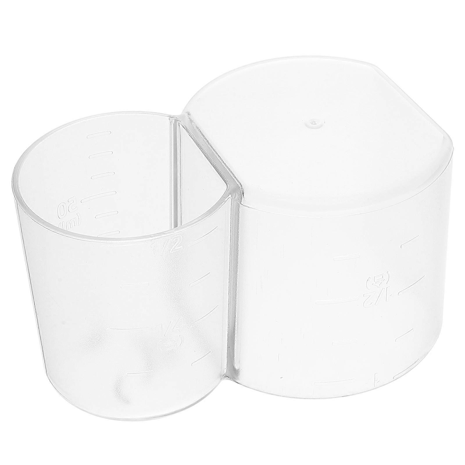 Rice Measuring Cup Transparent Clear Containers for Dry Ingredients 5Pcs