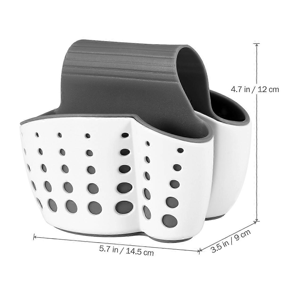 Bathroom Storage Sink Basket Hanging Strainer Holder for Kitchen 2Pcs