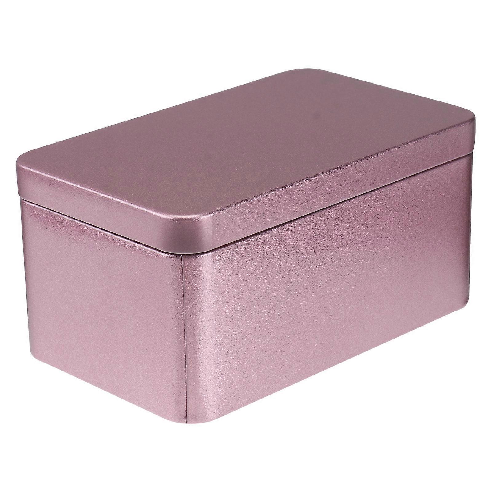 Home Storage Box Rectangular Tinplate Container for Storage 3Pcs