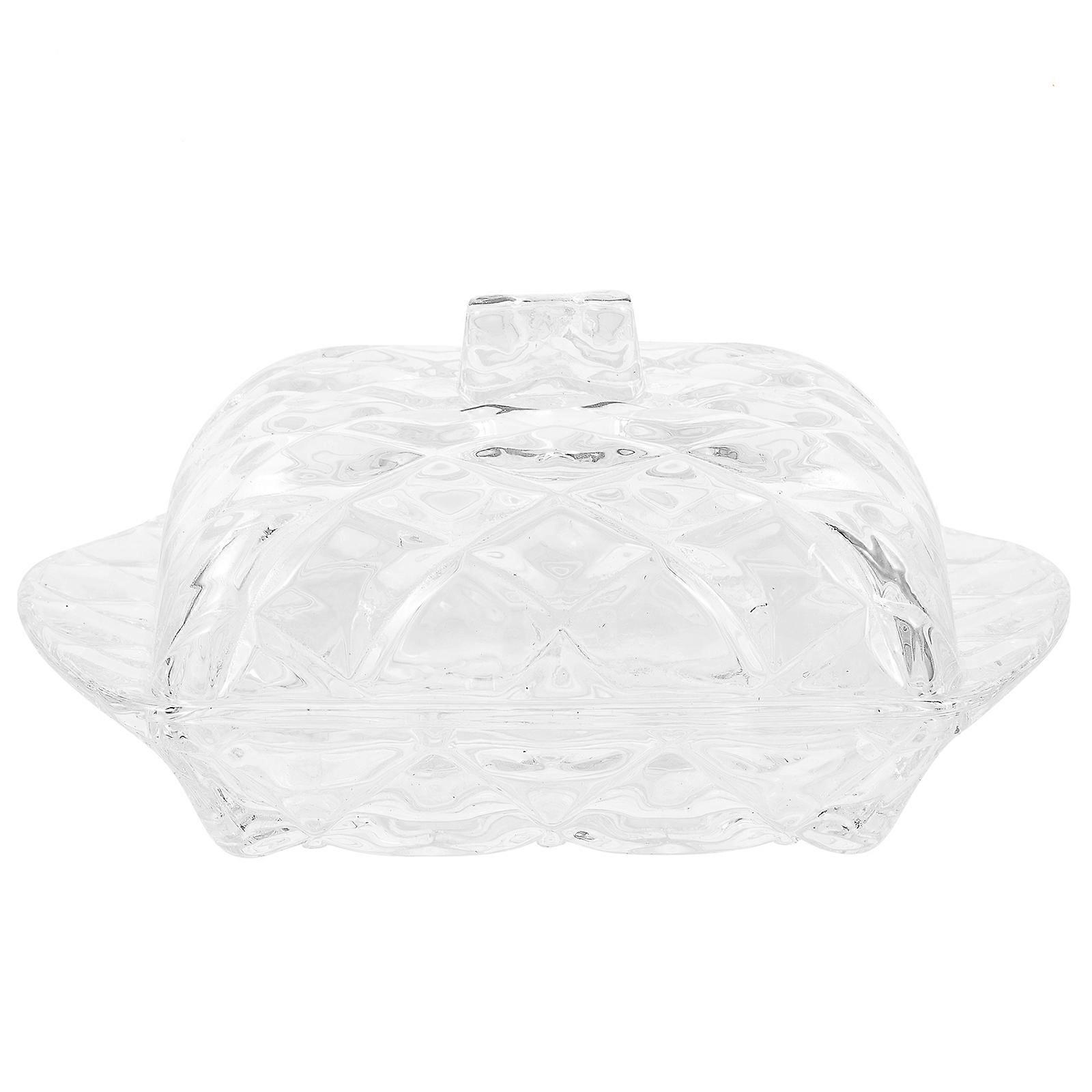 Reusable 3Pcs Glass Plate Set Perfect For Snack Storage In Restaurant Daily Use Features Elegant Design And Dust Protection