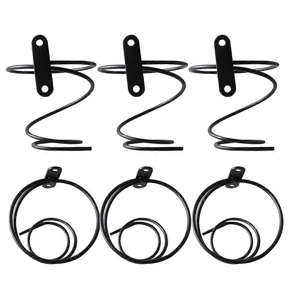 Wall Mounted Rack Iron Holder for Display 6Pcs Capacity