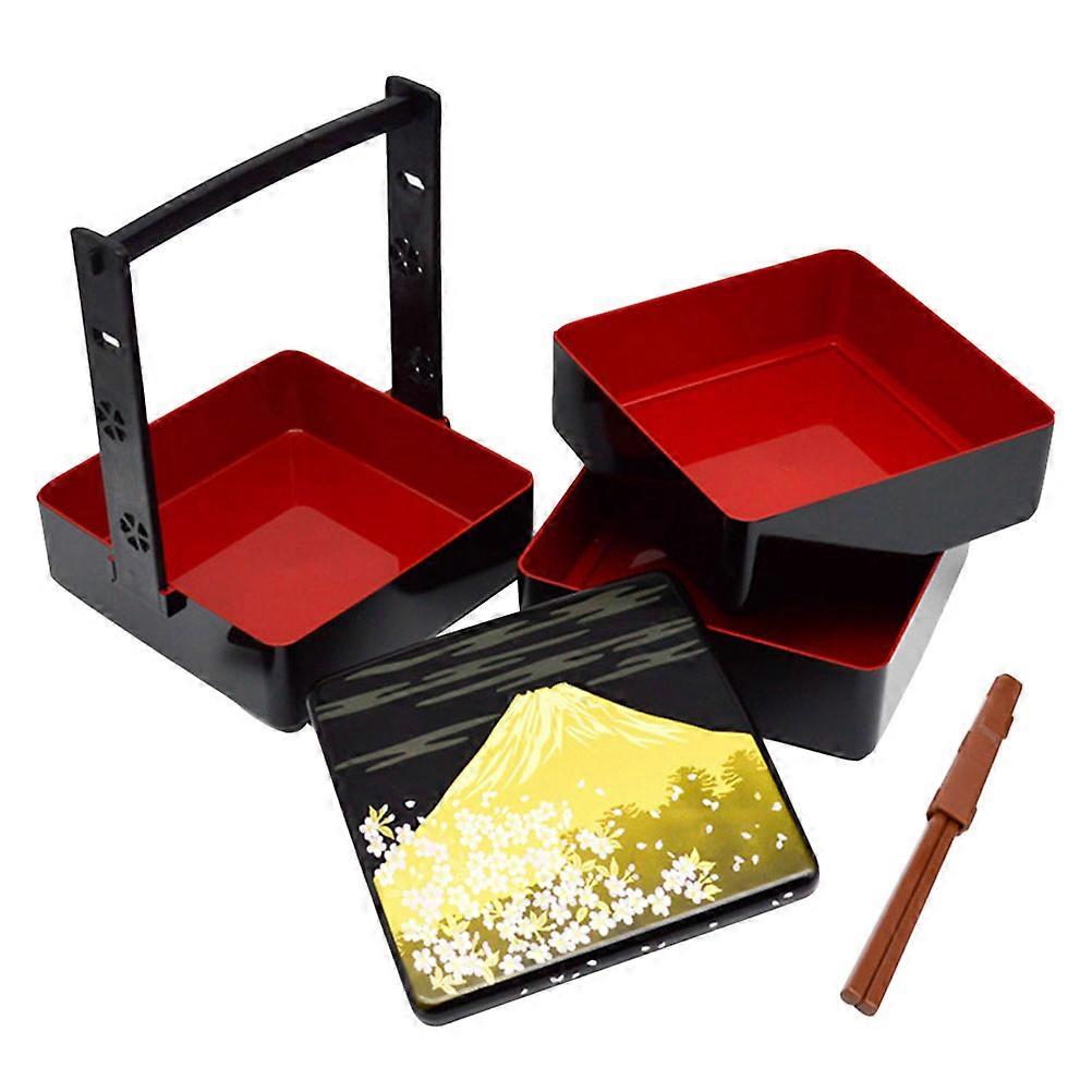 3Sets Bento Box Japanese Style Sushi Box Multi-Function for Storage