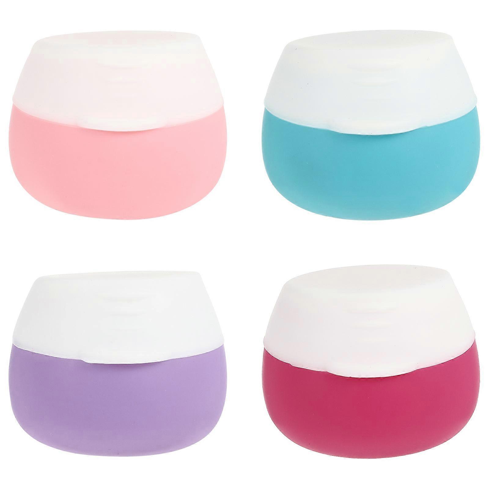 Colorful Cream Bottles for Storage Use 12Pcs Silicone Refillable Containers