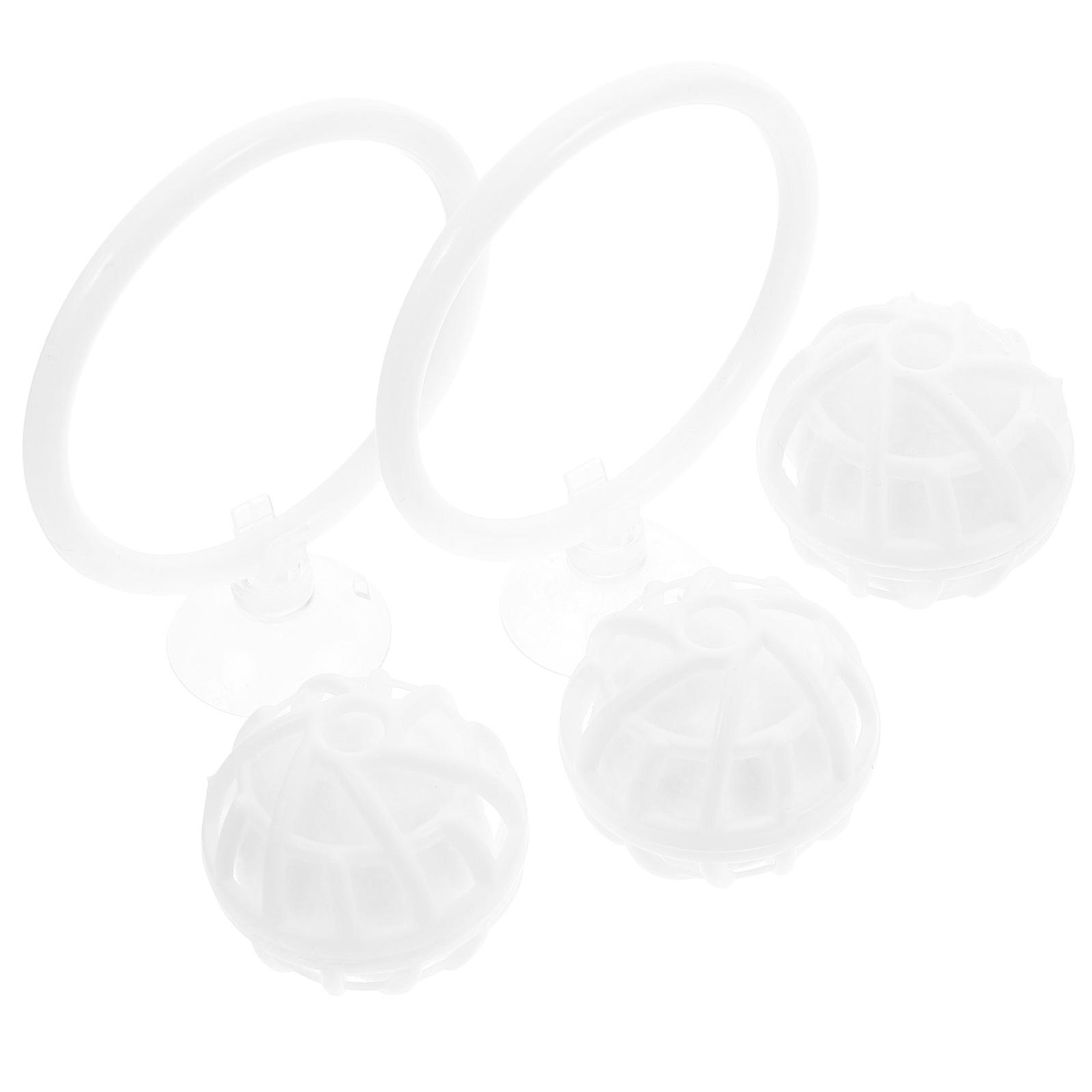 Betta Fish Activity Ring and Filter Media Balls for Aquarium 5Sets