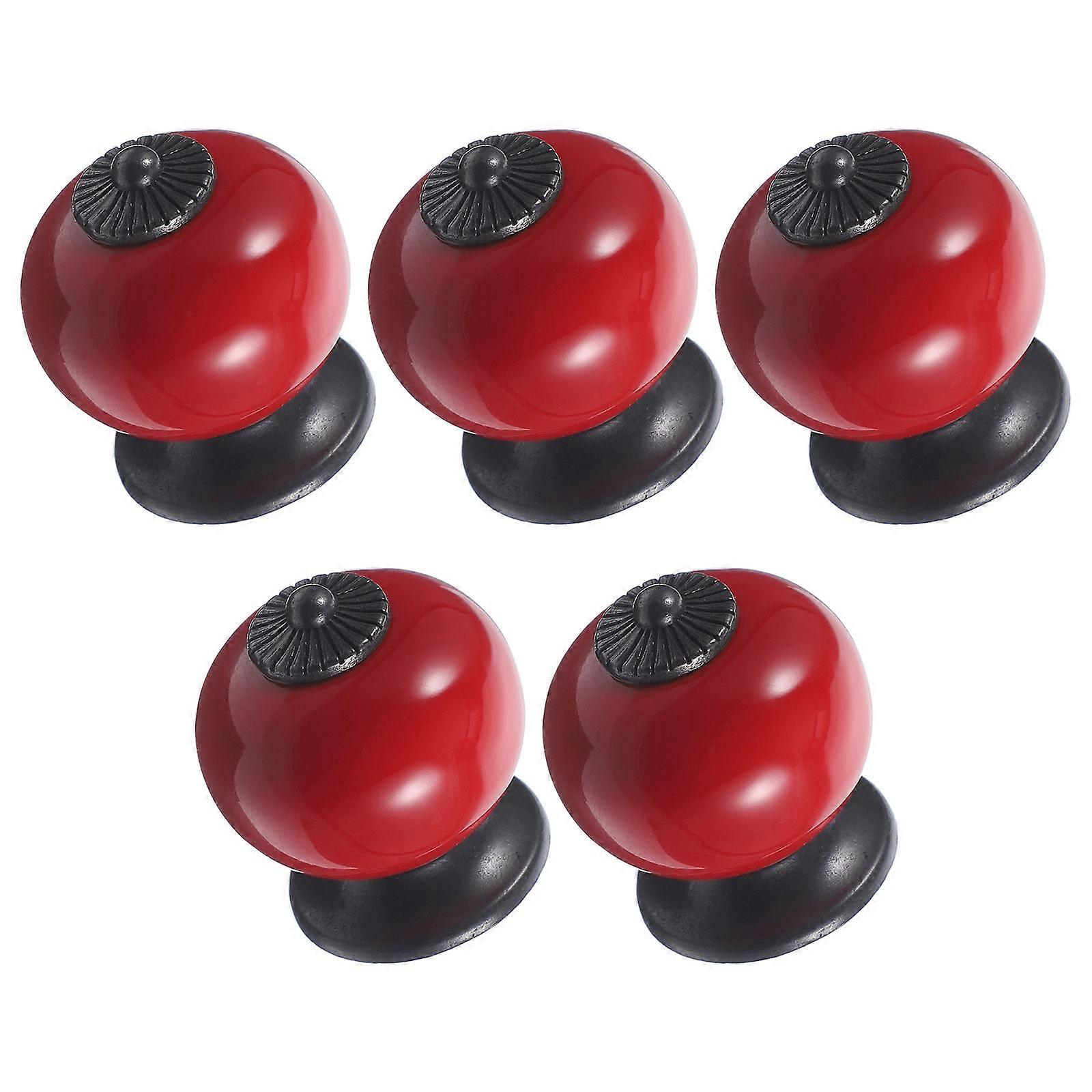 Round Ceramic Door Knobs Kitchen Cabinet Pull Handles 20Pcs