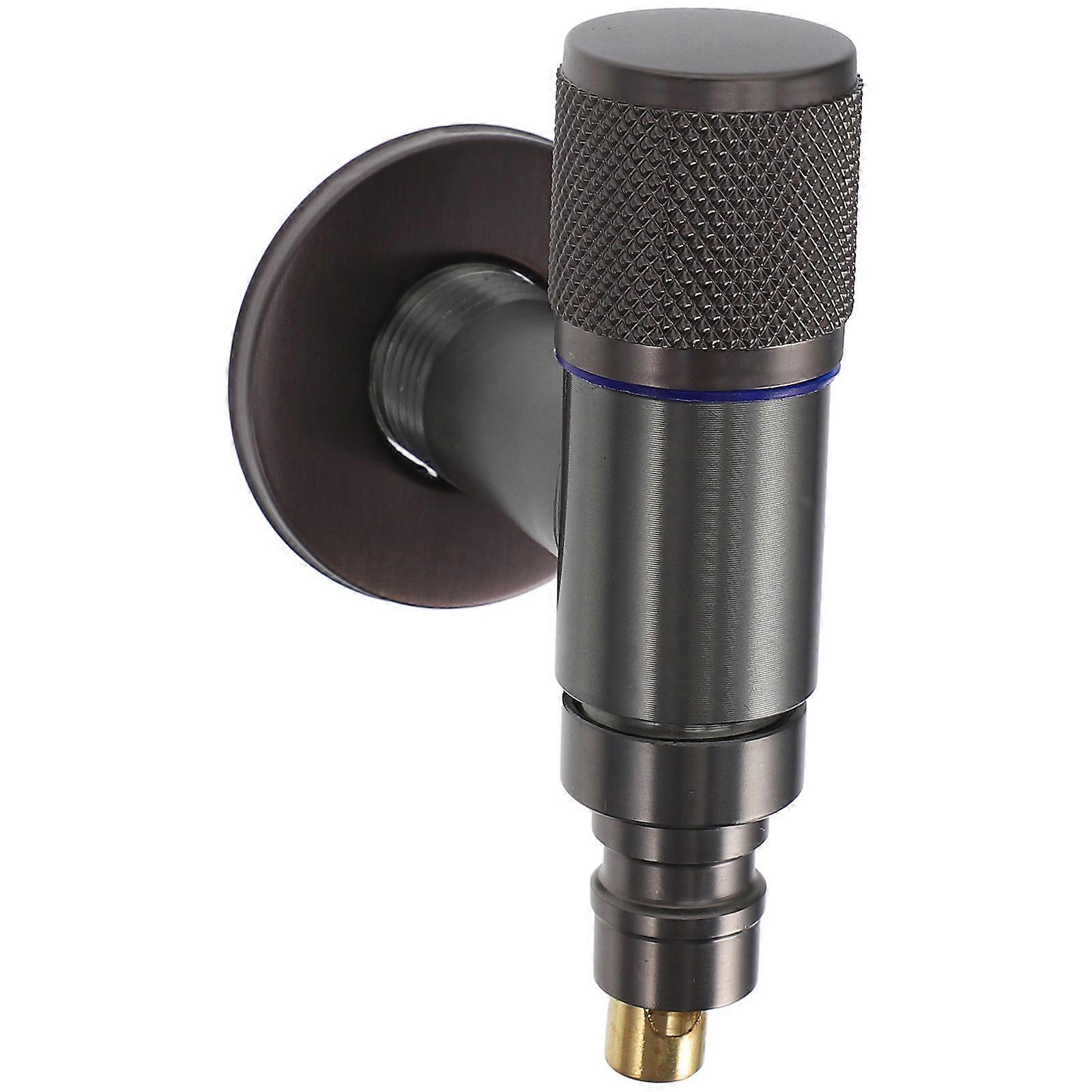 Easy Installation Automatic Shutoff Valve 4 Set For Washer Faucets Ideal For Home Users In Laundry Rooms Dark Grey