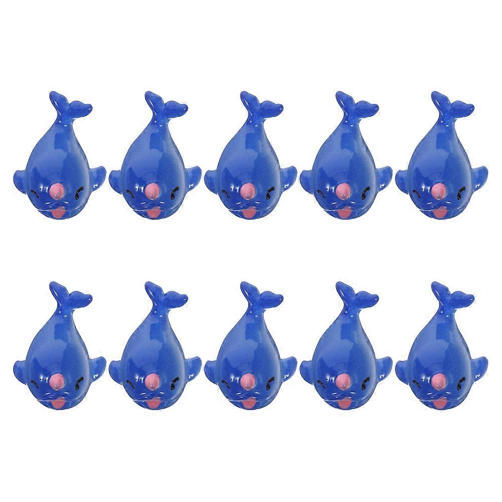 Mini Ocean Resin Animals 40Pcs Miniature Whale Sculptures Decorative Use For Moss Landscape Craft Projects