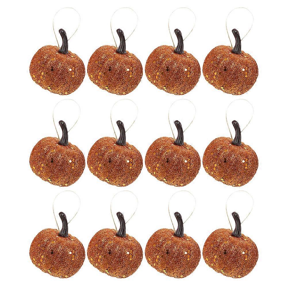 Realistic Small Fake Pumpkins Halloween Pumpkin Decor 48Pcs