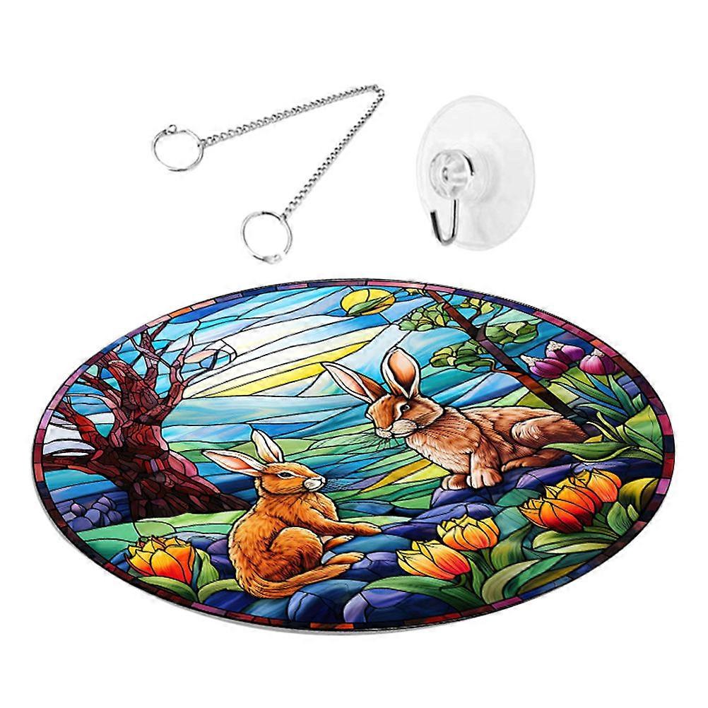 Easter Hanging Decor Acrylic Plaque Ornament 3Sets for Home