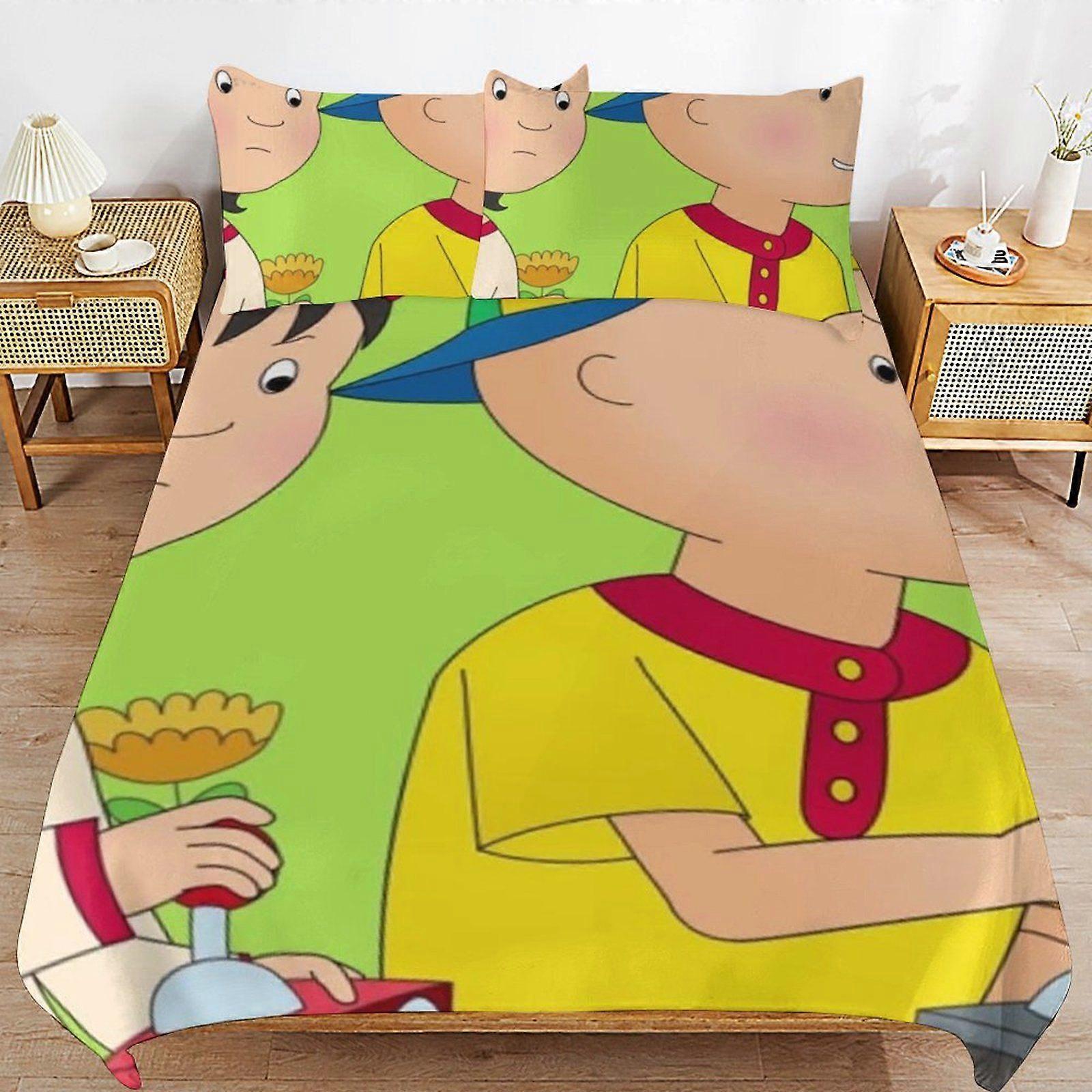 S292 Caillou Ultra Durable Bedding Touch Machine Safe Comfort Thread Finish Duvet Cover Sets Rest Kit X292