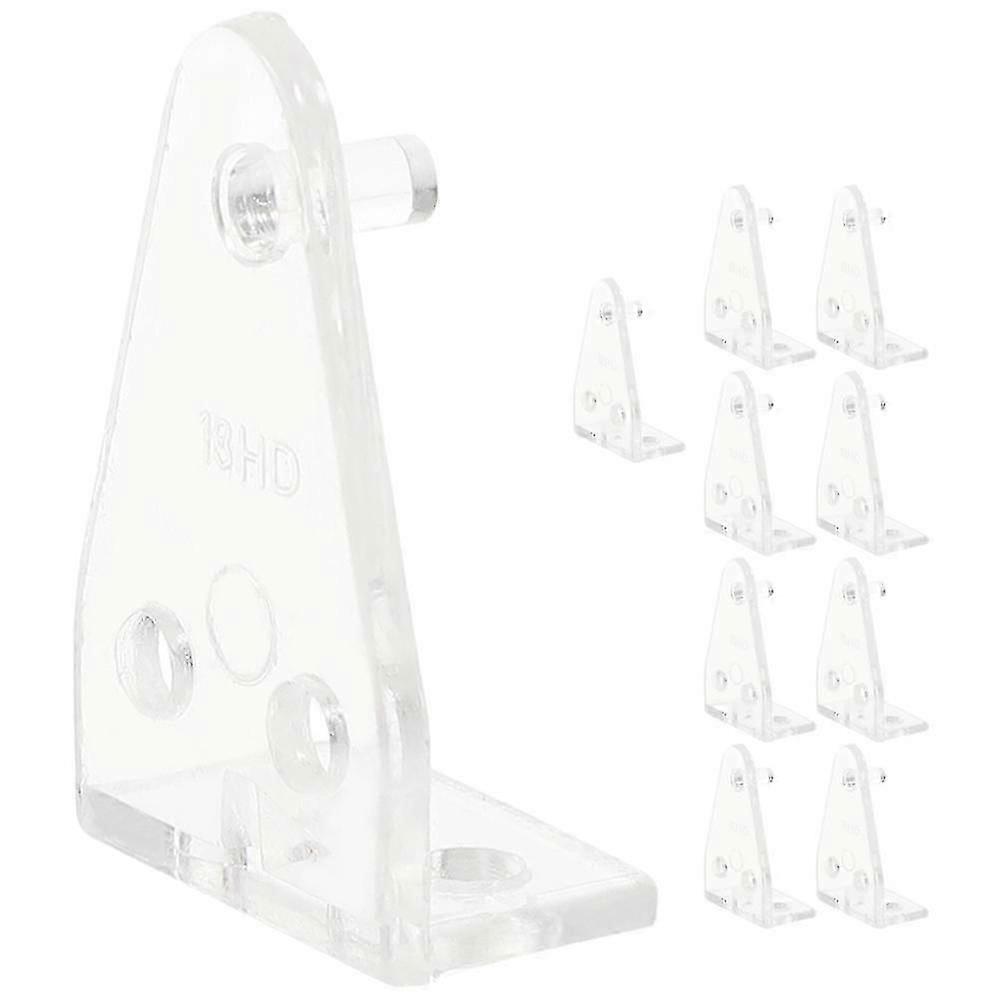 Set of 10 Clear Blinds Hold Down Brackets for Securing Bottom Rail on UK Window Blinds