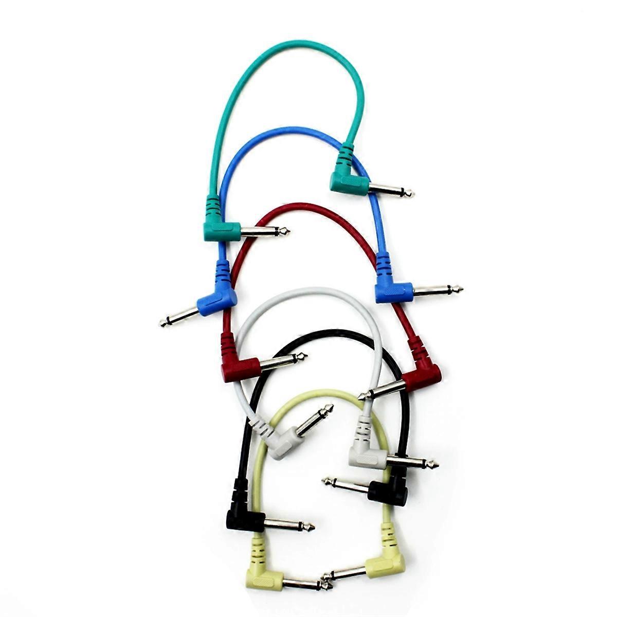 6 Pcs Effector Connection Line Guitar Patch Cables Guitar Effect