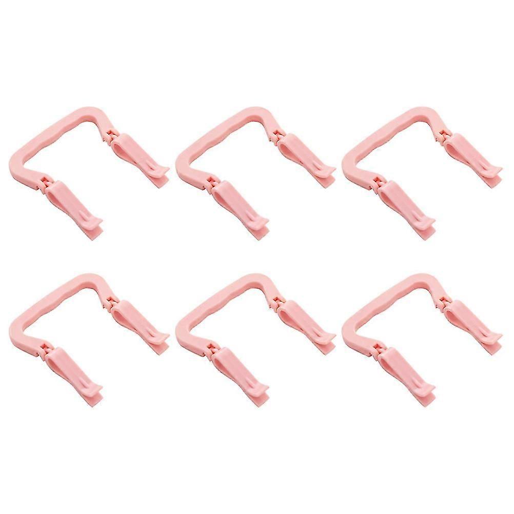 Bag Clips with NonSlip Grip for Garbage Bag Fixation Made of PP Material 6 Pieces