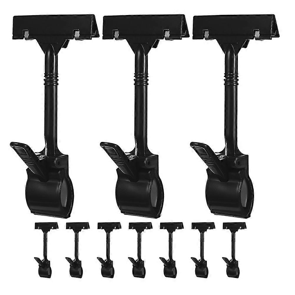 Merchandise Tag Holder Plastic Clip for Adjustable Display 20Pcs