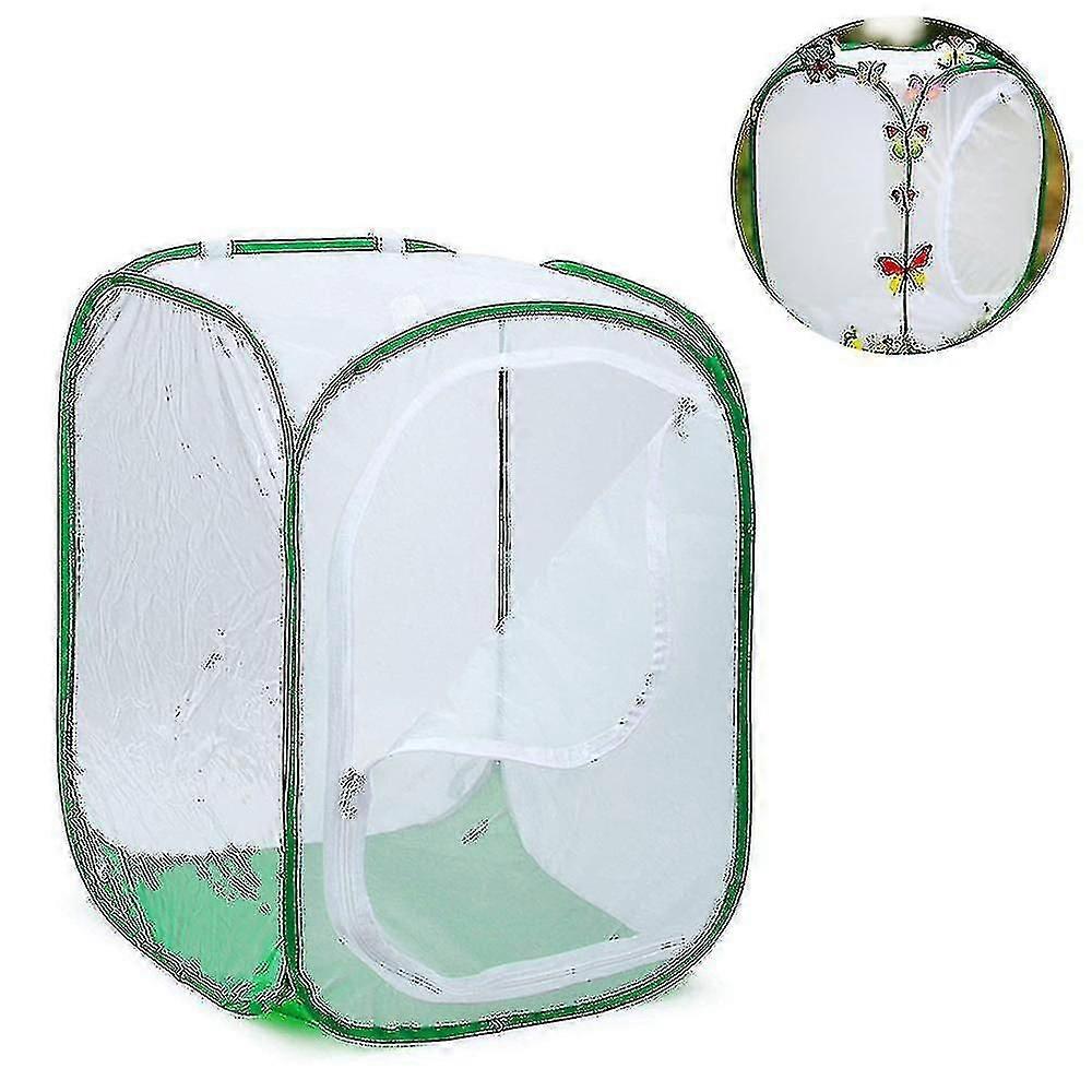 Snqtv-tall Large Butterfly Habitat Cage Collapsible Terrarium Pop-up Lnches  Insect And Butterfly Net For Raising Inserts