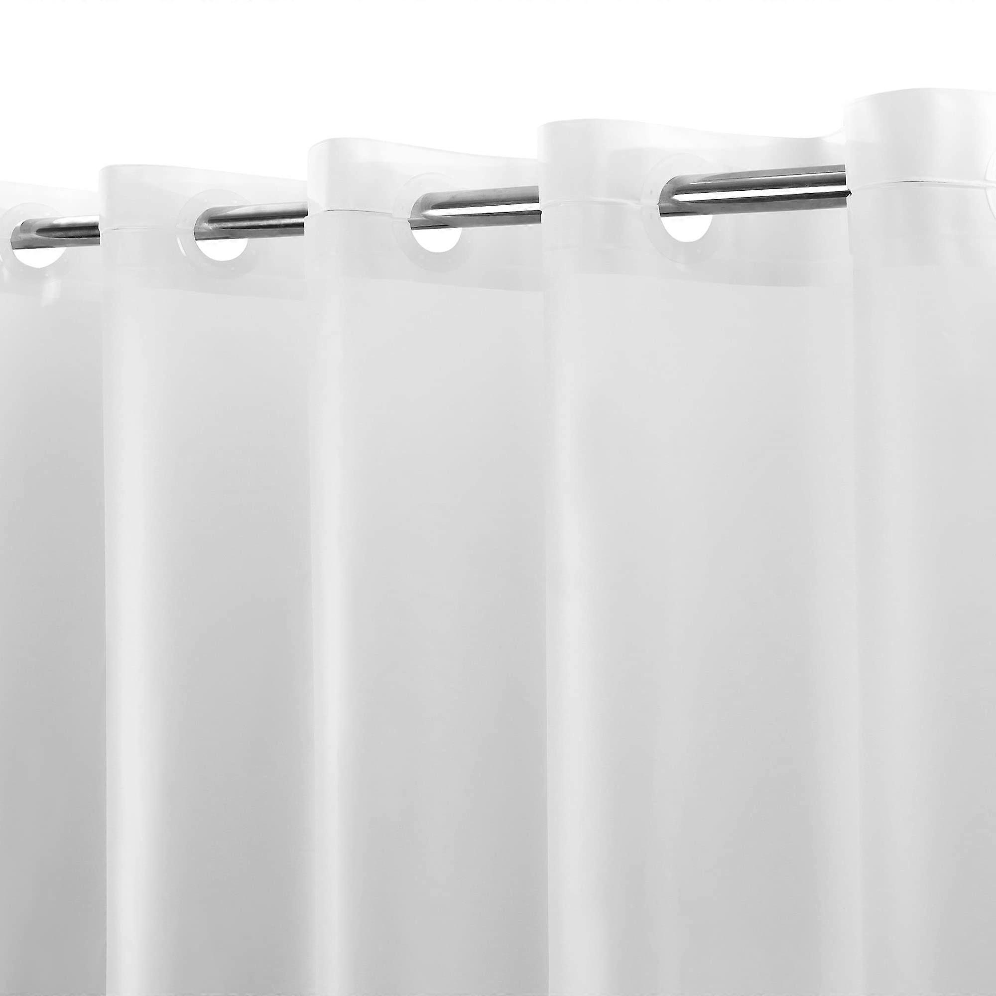 No Hook PEVA Shower Curtain 8G HeavyDuty Frosted No Hooks Required Waterproof PVC  71 X 74 Frost