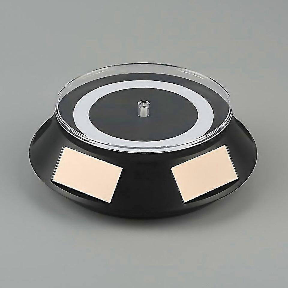 For 14cm Solar Energy Spinning Display Stand With Led Light For Jewelry Crystal Product Display