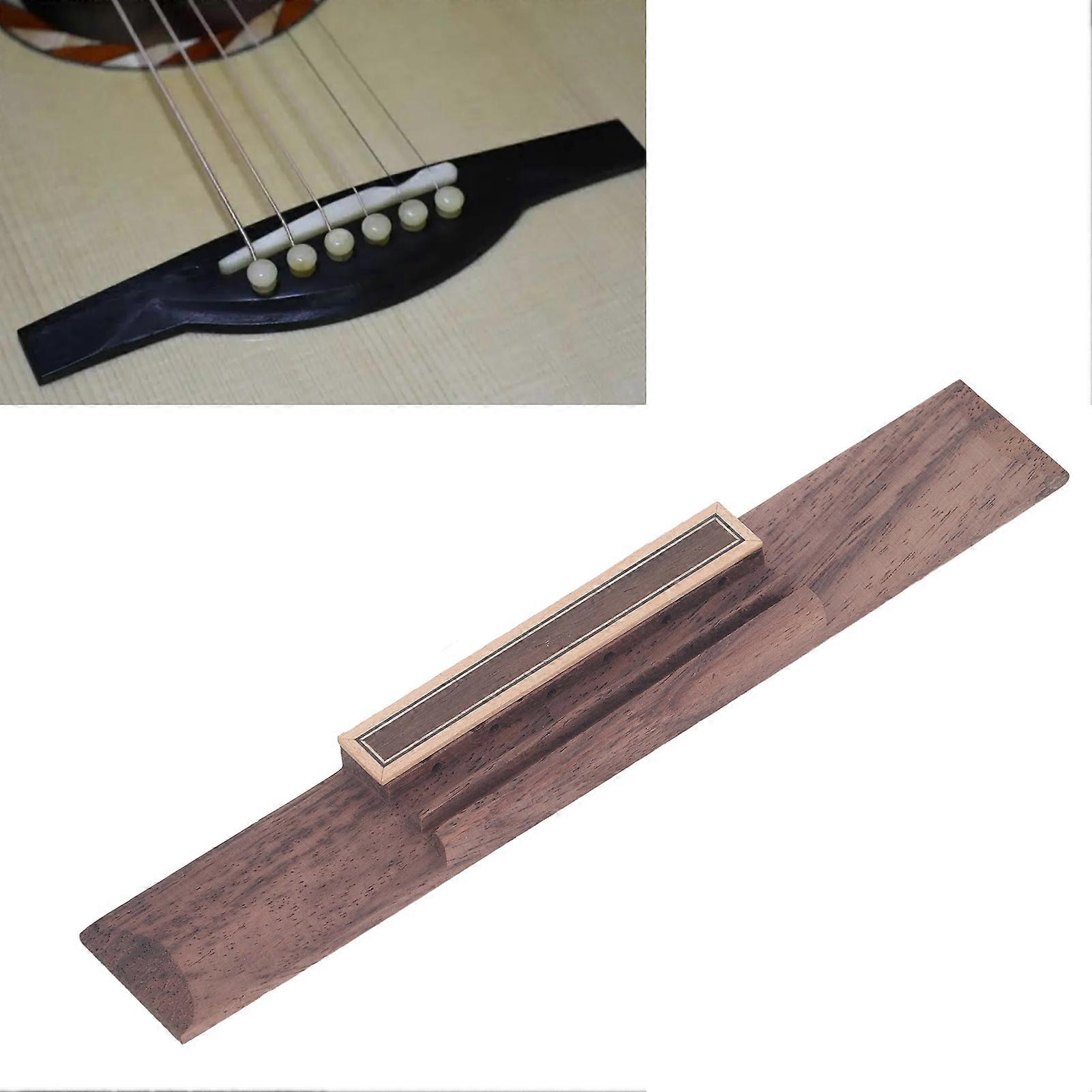 Rosewood Classical Guitar Bridge Set with Bone Saddle Nut for Performance