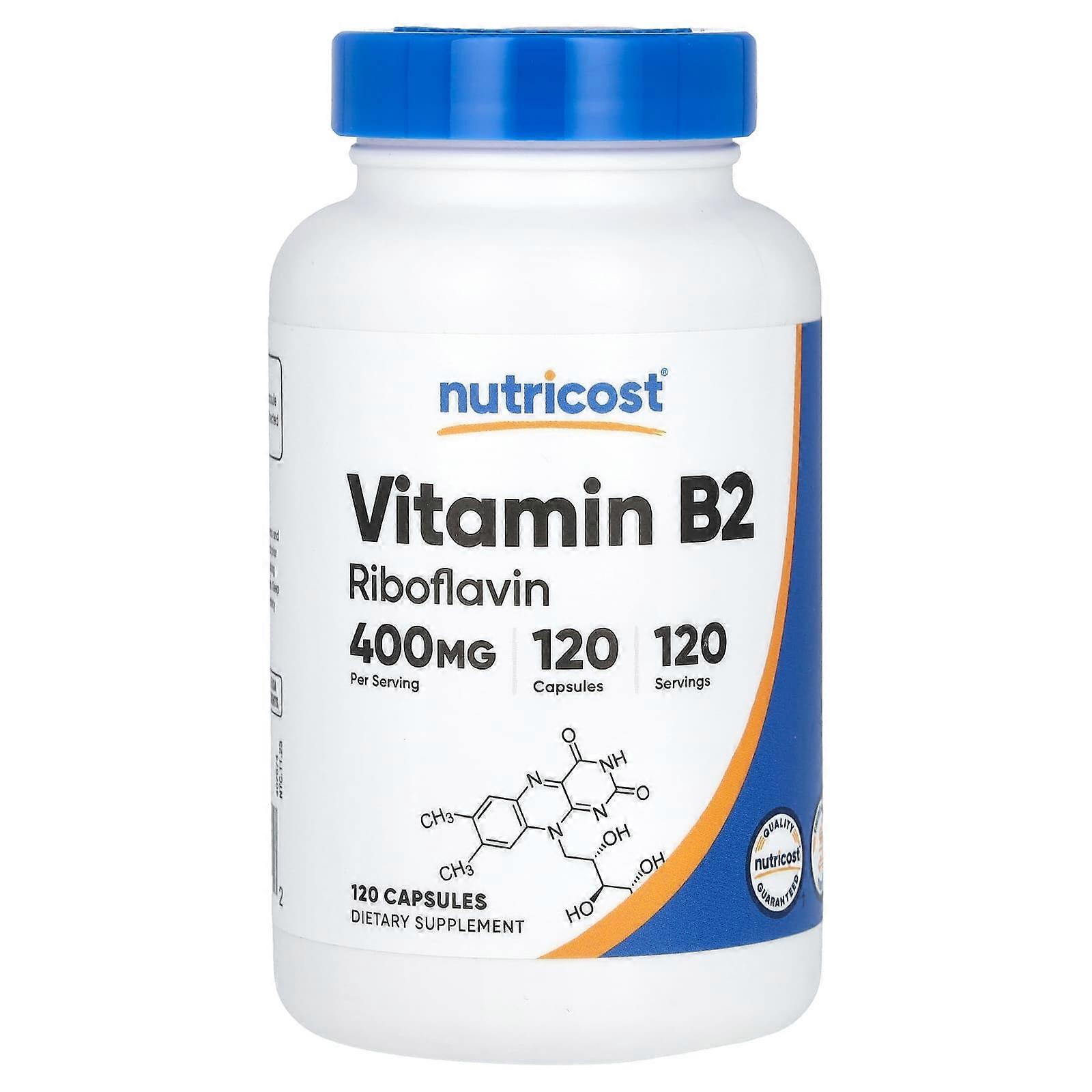 Vitamine B2, 400 mg, 120 capsules