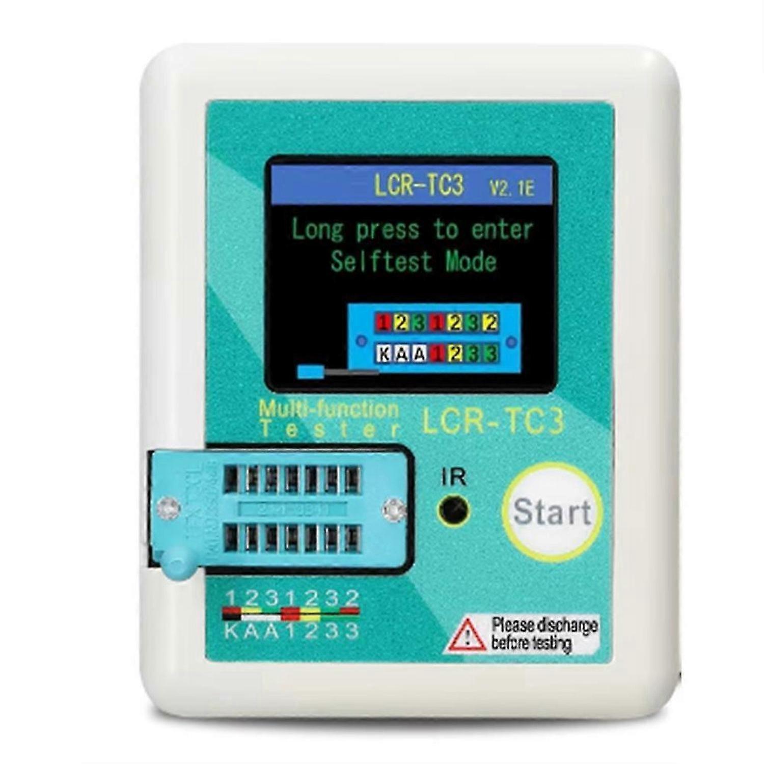 LCR-TC3 Transistor Tester Zener Diode Voltage Regulator NPN PNP Bipolar Potentiometer Inductor Capacitor Thyristor