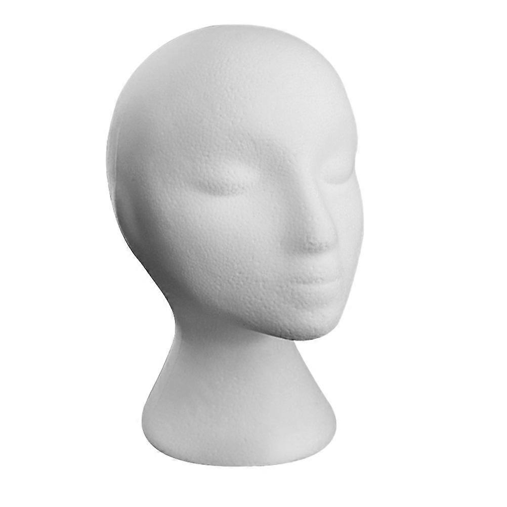 Foams Mannequin Head Simulated Mannequin Wig Hat Stand For Home  Salon (Random Style)