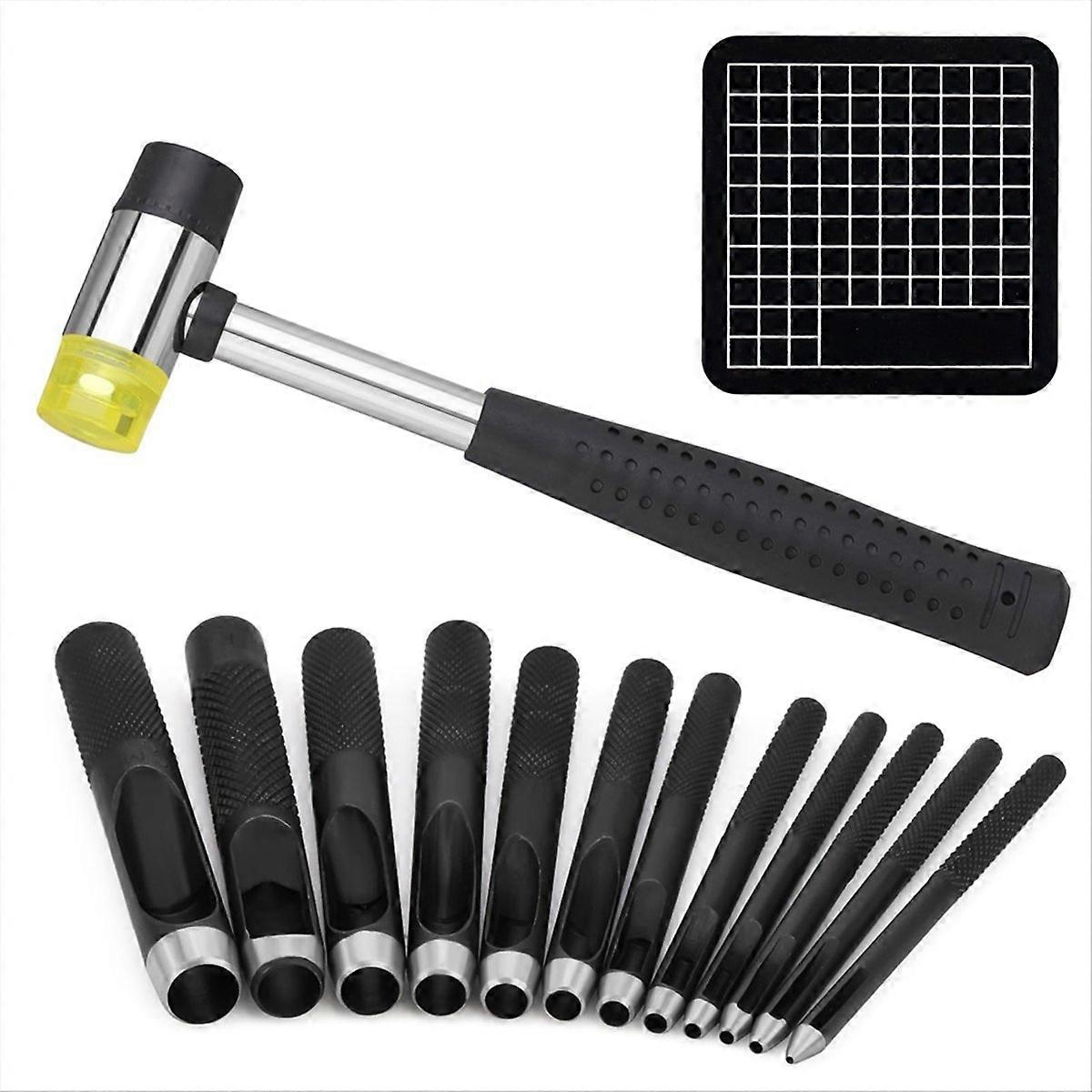 Hollow Hole Punch Set (1.0-10mm), Leather Punch Tool