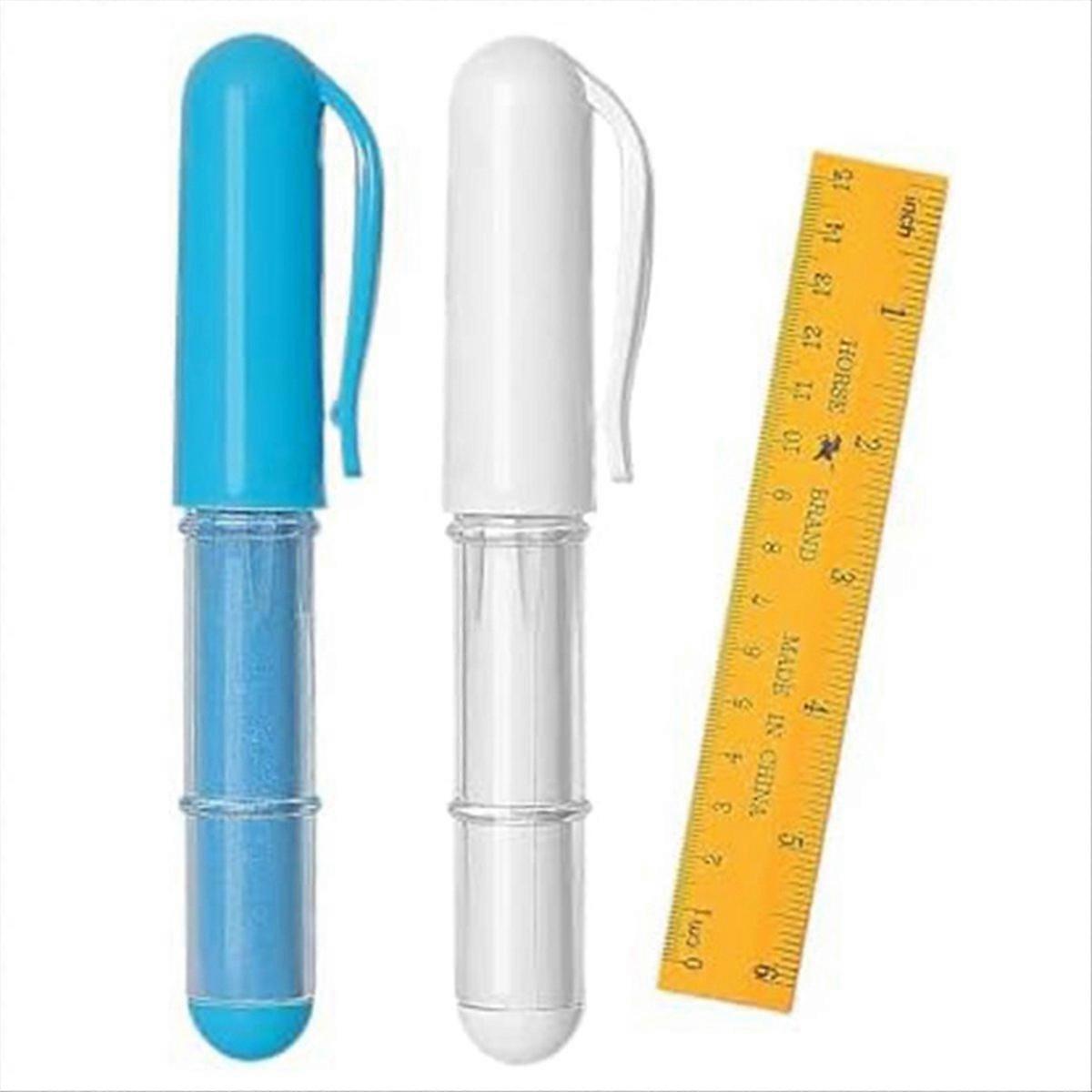 縫製、キルティング、クラフト用のファブリックチョークマーカー(定規1個付き2PCS)
