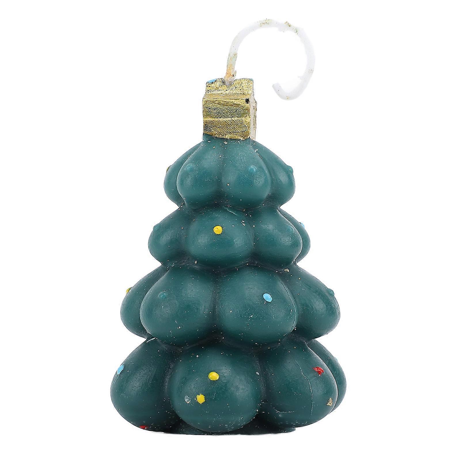 Soy Wax Xmas Tree Shape Candle Winter Festive Party Decoration Aromatherapy Candle for Xmas 