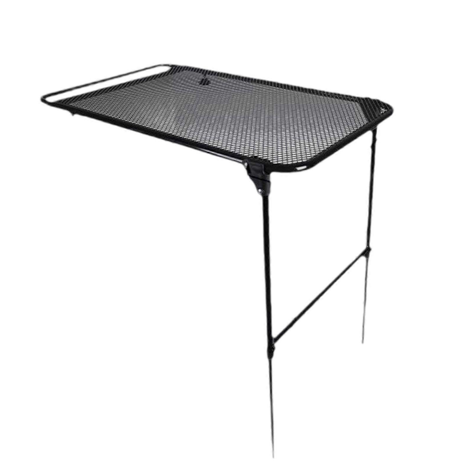 Foldable Camping Desk Vehicle Tire Mounted Dining Tables Portable Car Tire Table for Outdoor Camping Height Adjustable Multicolor