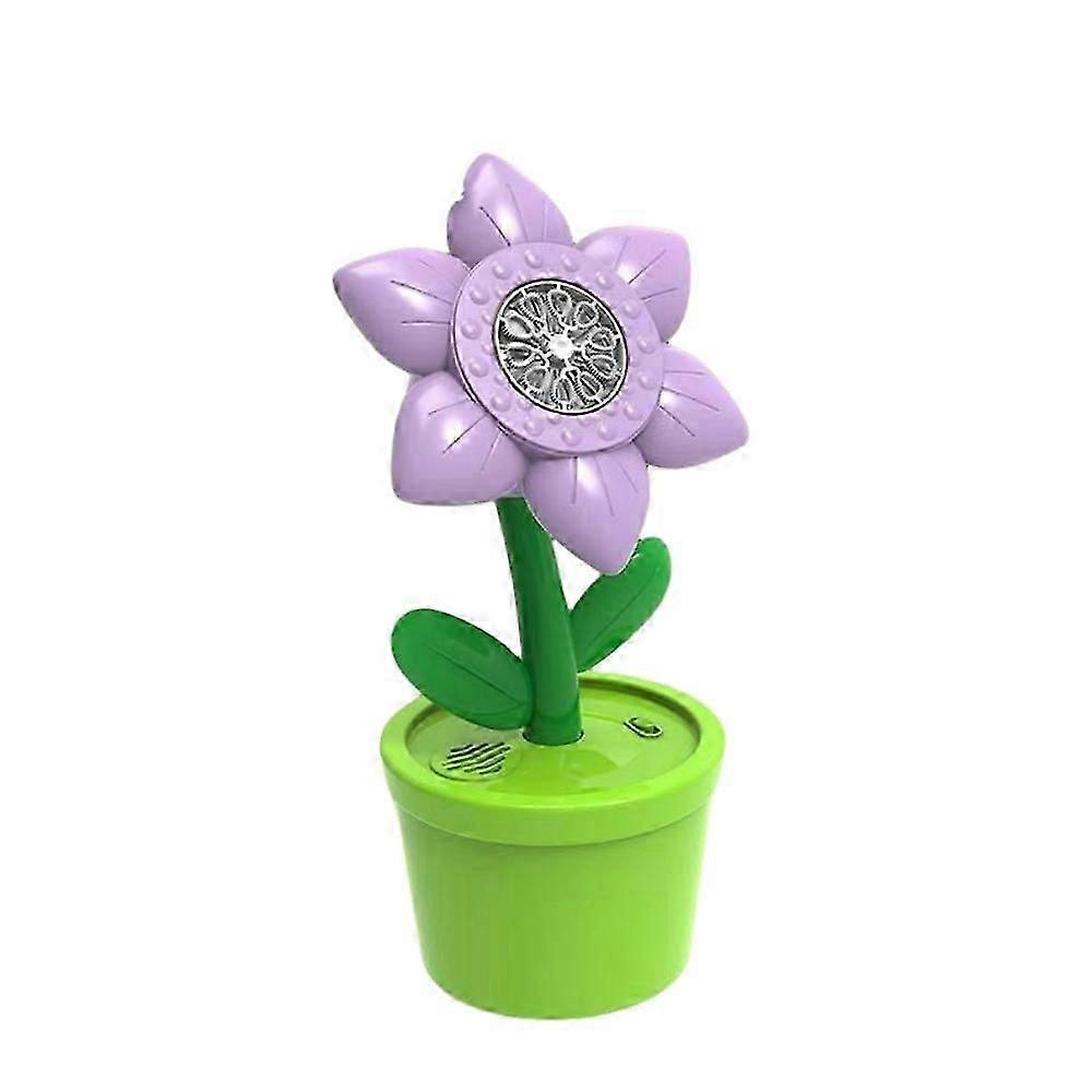 Electric Flower Bubble Blower for Parties & Outdoor Use