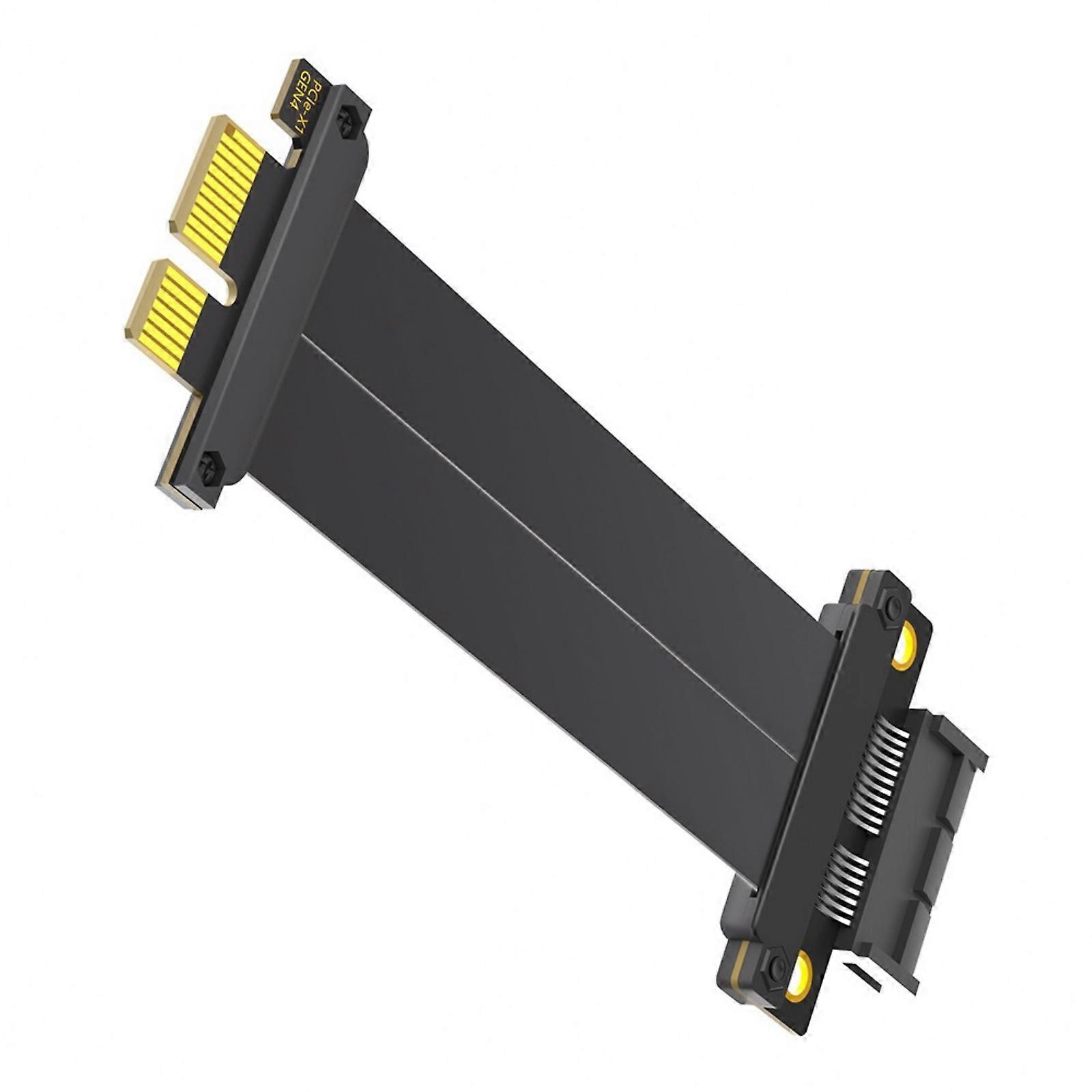 PCIE4.0 1X Extension Cable 180 Degree to 180 Degree Graphics Card Extender Desktop Computer Motherboard Adapter Multicolor