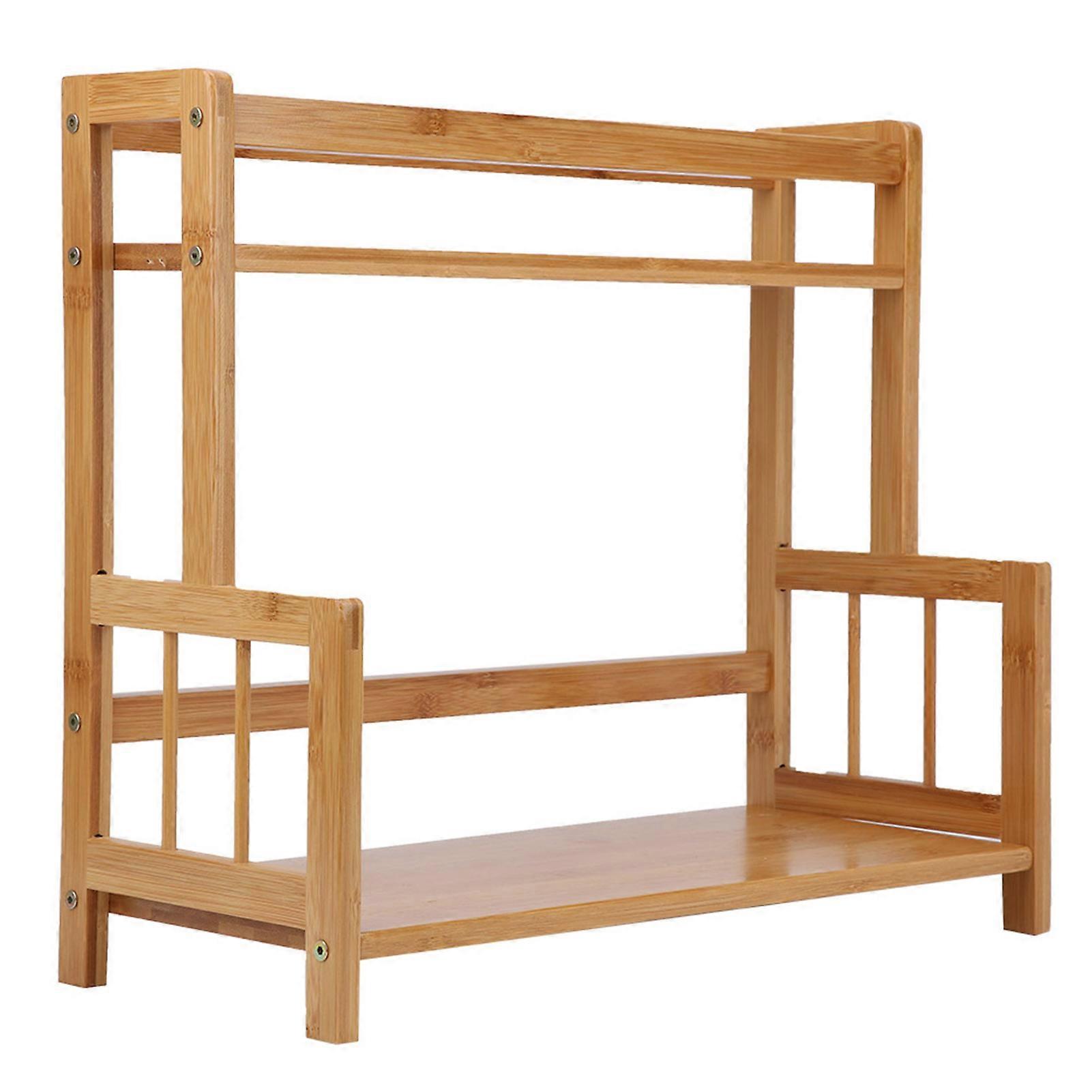 Multifunction Countertop 2-Layer Kitchen Spice Seasoning Rack Shelf Storage Organizer