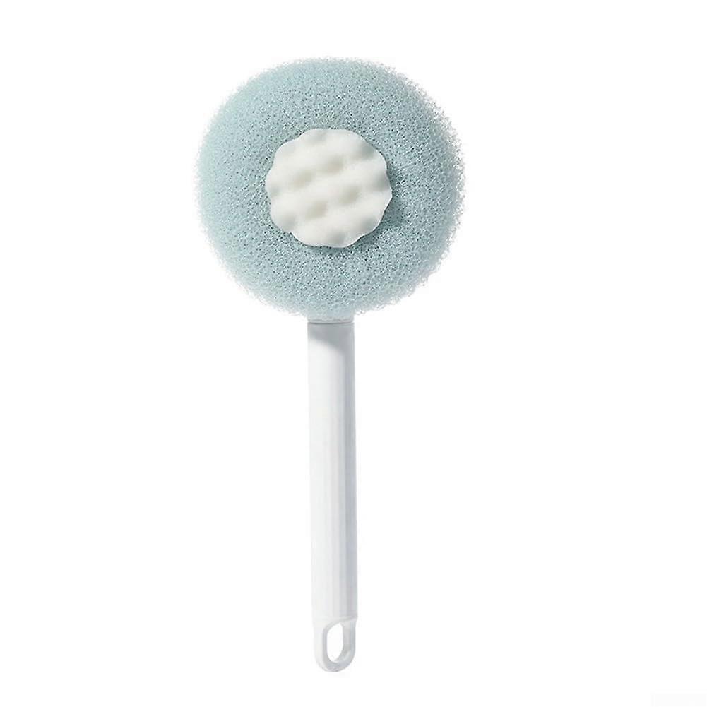 Long Handle Bath Brush Retractable Design Blue For HardToReach Areas