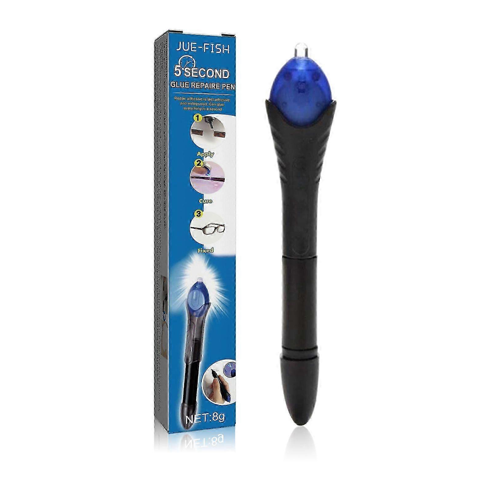 5-Second UV Curing Glue Pen for Plastic , Ceramic Repair - Fast Bonding, High/Low Temp Resistant