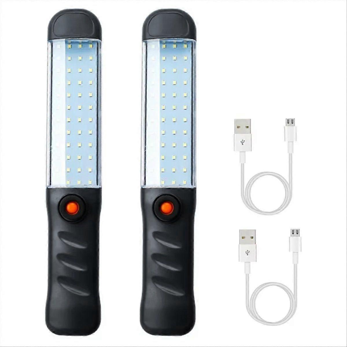 Powerful LED Work Light with Magnet Lighting USB Rechargeable Light COB Emergency Flashlight Car Ga