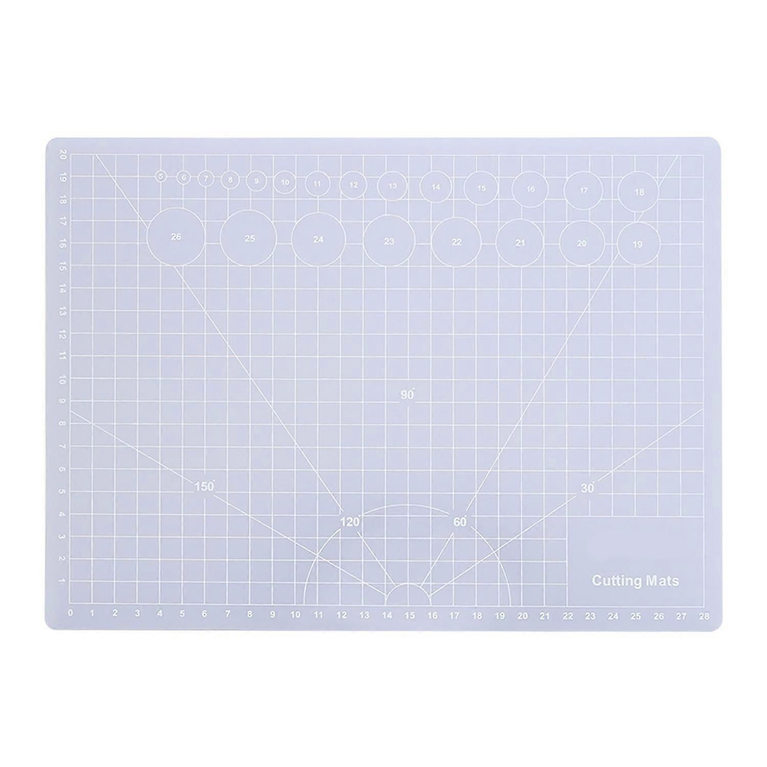 Tapis de découpe translucide antidérapant, outil fait à la main non réfléchissant pour tampon en caoutchouc (A4 Translu)