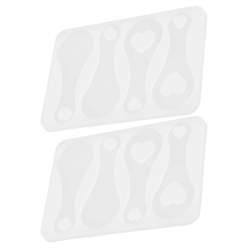 2Pcs Trolley Token Mold Key Chain Token Mold Shopping Cart Token Mold Keyring Ornament Mold