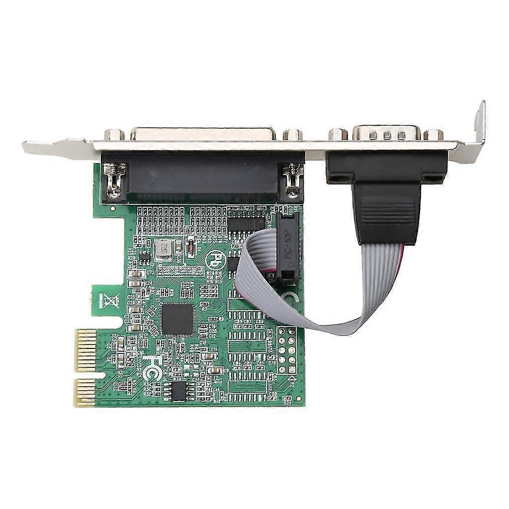 Ax99100 1p1s Rs232 Serial Parallel Port Db25 25pin Pcie Riser Card Pci-e For Express Converter