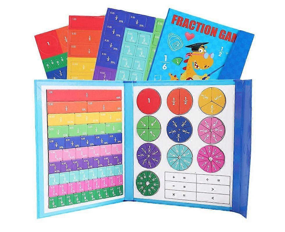 Magnetic Fraction Educational Puzzle Magnetic Score Disk Demonstrator