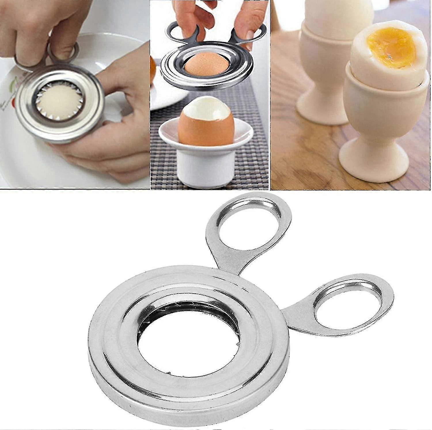 Shell Opener Stainless Steel Egg Cracker Separator Soft Or Hard Boiled