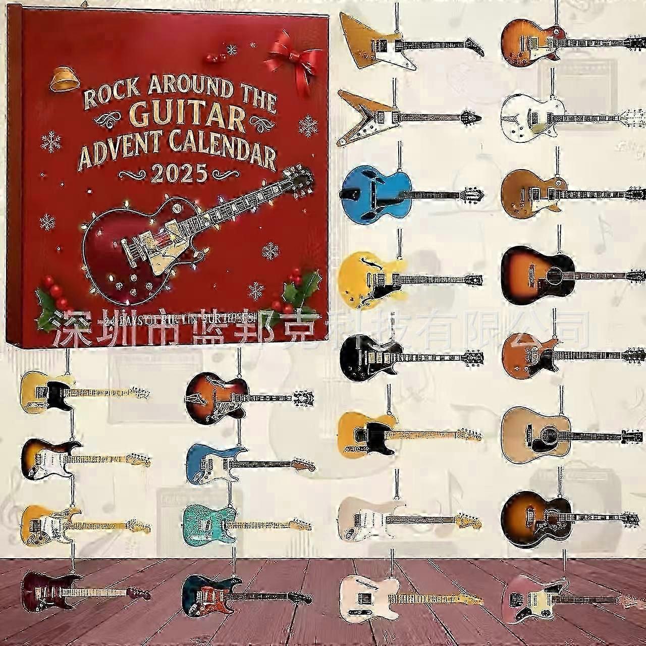Quality Rock Around the Guitar Advent Calendar 2025 Christmas calendar blind box