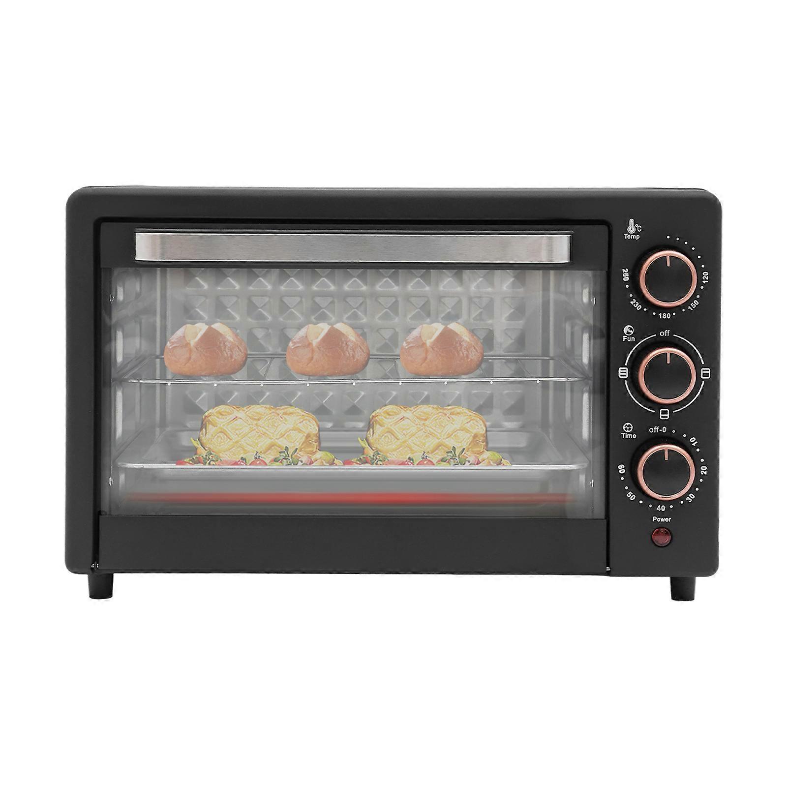 22L Electric Mini Oven with Adjustable Temperature and 60-Minute Timer 1000W 220V