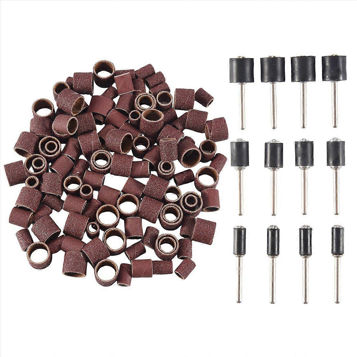 132 Pieces Drum Sander Set with Free Box for Rotary Tool