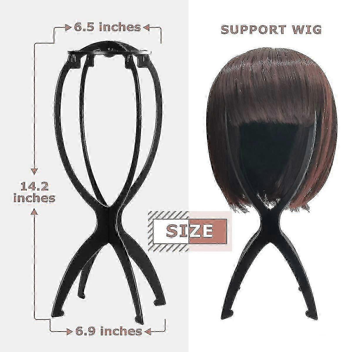 Bärbart perukhuvudstativ för kvinnor, 3-pack