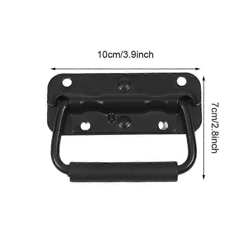 1PC Toolbox Spring Folding Handle Tool Creative Heavy Duty Chest Cabinet Surface Mounted Spring Loaded Handle