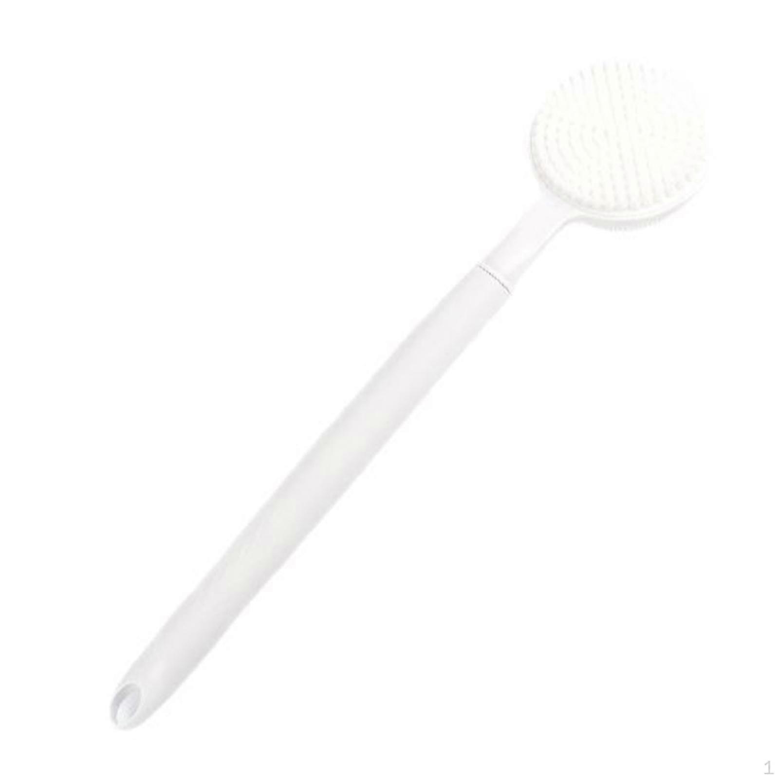 Bath And Shower Brush, Scalp to Feet Cleansing, Flexible Handle, Deep Cleansing Back Scrubber, Soft