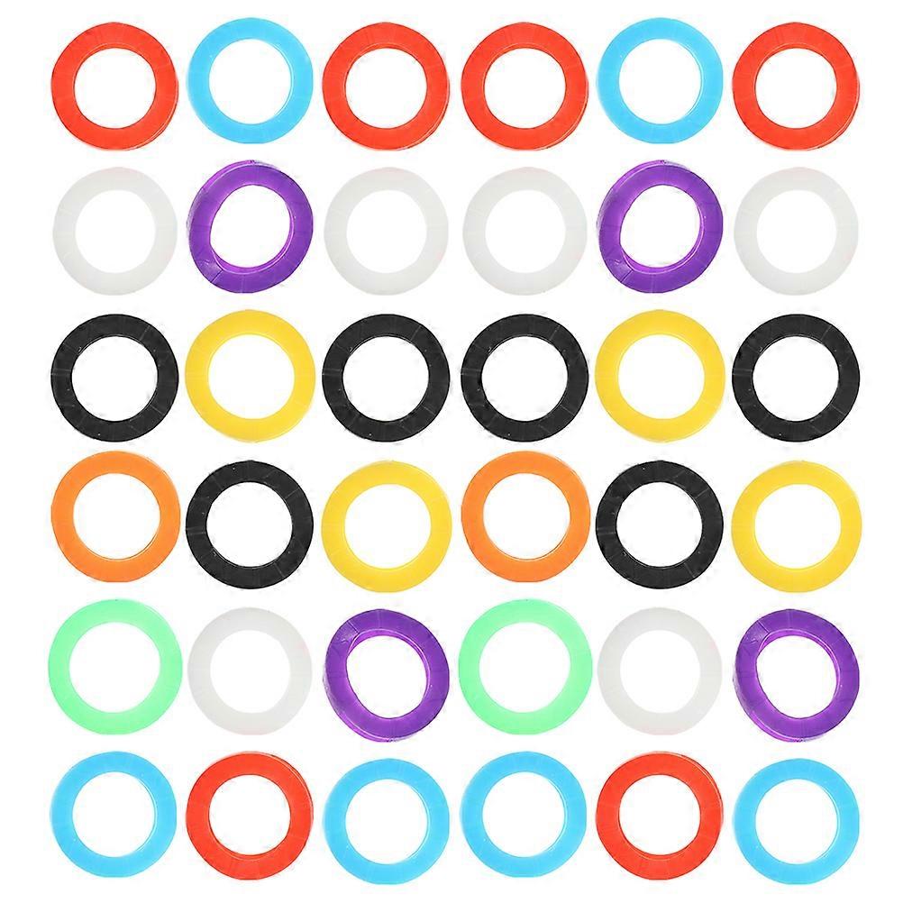 Colorful Silicone Key Covers for Numbering Keys 96Pcs Assorted Color Rings