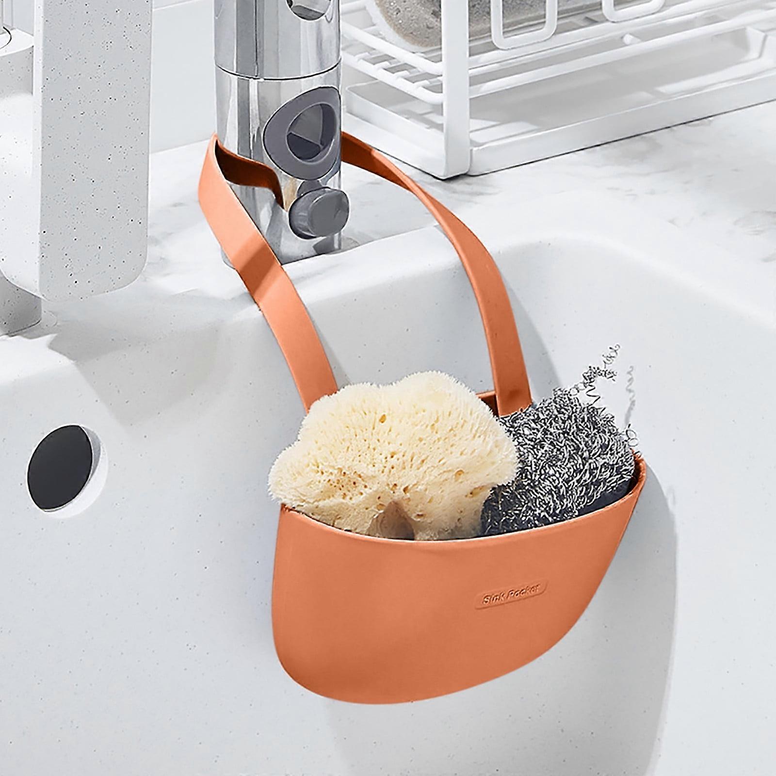 Uclet Drain Rack Single Layer Kitchen Sink Storage Hanging Bag Home Multis Function Faucet Debris Storage