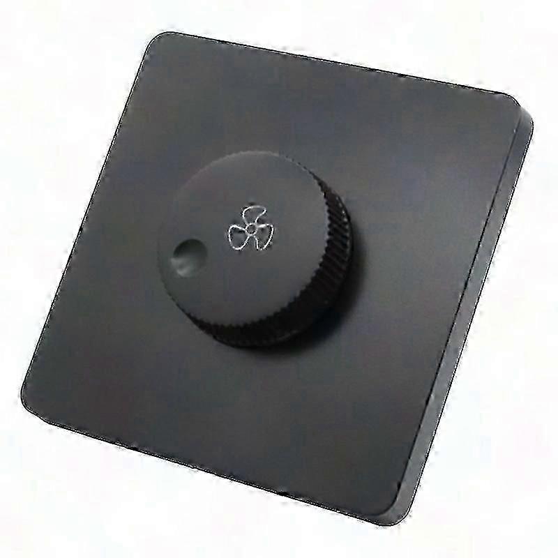 220V Ceiling Fan Speed Control Switch Wall Button Dimmer Stepless AdjustableBlack szrh
